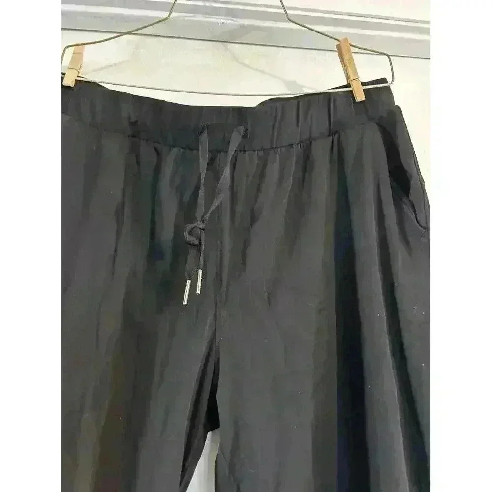 Libin Black Joggers Pants Lightweight Running Sweatpants Pockets XL Stretch